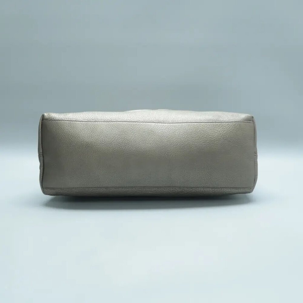 100% Authentic GUCCI Soho Grey Leather Shoulder Bag 533-11424 - Picture 5 of 12